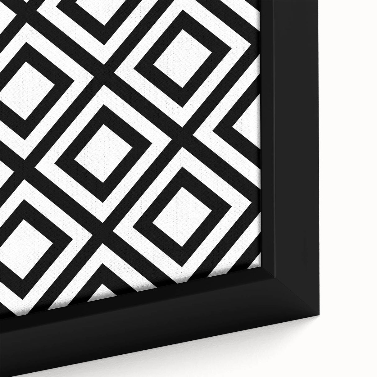 Bohemian Wall Art | Bold Bauhaus Diamond Geometric Canvas | Eclectic Print