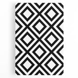 Bohemian Wall Art | Bold Bauhaus Diamond Geometric Canvas | Eclectic Print