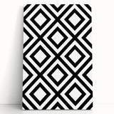 Bohemian Wall Art | Bold Bauhaus Diamond Geometric Canvas | Eclectic Print