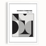 Bohemian Wall Art | Bauhaus Geometric Shapes Boho Canvas | Eclectic Print