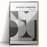 Bohemian Wall Art | Bauhaus Geometric Shapes Boho Canvas | Eclectic Print