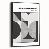Bohemian Wall Art | Bauhaus Geometric Shapes Boho Canvas | Eclectic Print