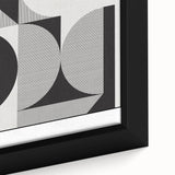 Bohemian Wall Art | Bauhaus Geometric Shapes Boho Canvas | Eclectic Print