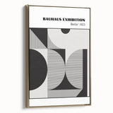 Bohemian Wall Art | Bauhaus Geometric Shapes Boho Canvas | Eclectic Print