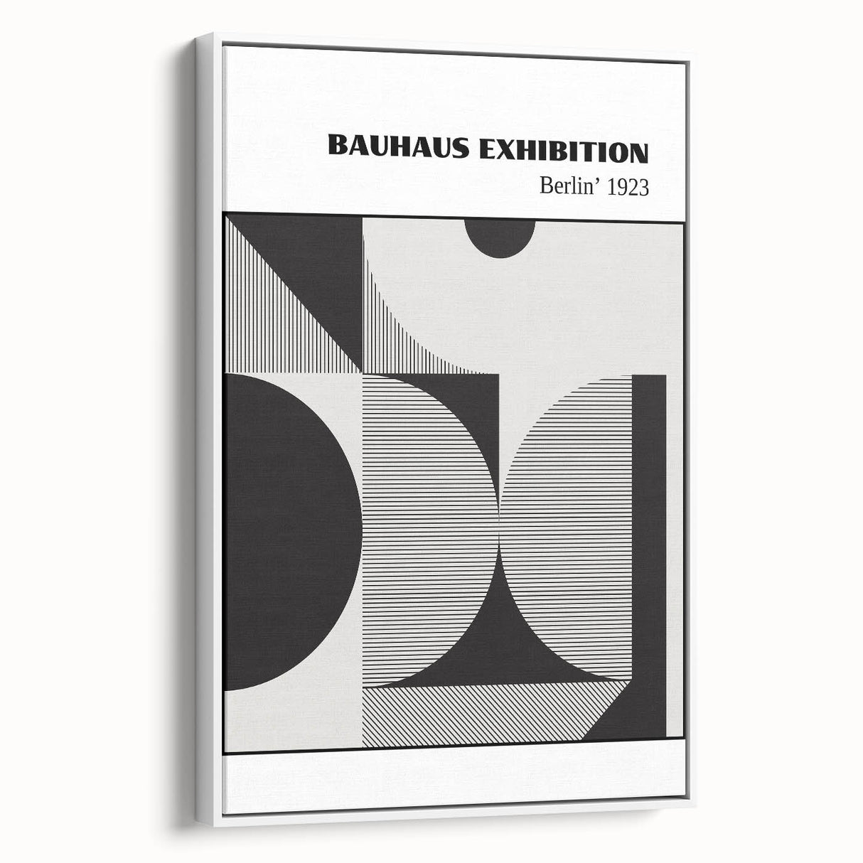 Bohemian Wall Art | Bauhaus Geometric Shapes Boho Canvas | Eclectic Print