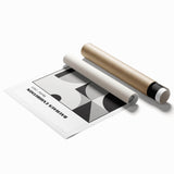 Bohemian Wall Art | Bauhaus Geometric Shapes Boho Canvas | Eclectic Print