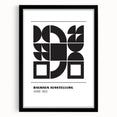 Bohemian Wall Art | Bauhaus Geometric Shapes Boho Canvas | Eclectic Print