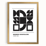 Bohemian Wall Art | Bauhaus Geometric Shapes Boho Canvas | Eclectic Print