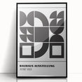 Bohemian Wall Art | Bauhaus Geometric Shapes Boho Canvas | Eclectic Print