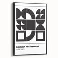 Bohemian Wall Art | Bauhaus Geometric Shapes Boho Canvas | Eclectic Print