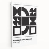 Bohemian Wall Art | Bauhaus Geometric Shapes Boho Canvas | Eclectic Print