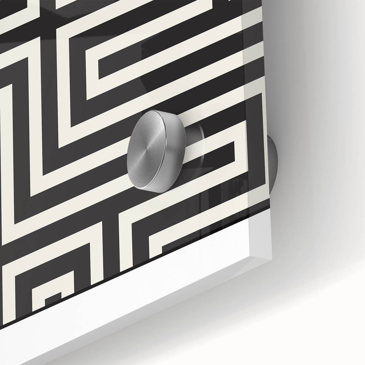 Bohemian Wall Art | Bauhaus Maze Geometric Boho Canvas | Eclectic Print