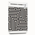 Bohemian Wall Art | Bauhaus Maze Geometric Boho Canvas | Eclectic Print
