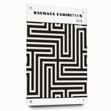 Bohemian Wall Art | Bauhaus Maze Geometric Boho Canvas | Eclectic Print