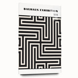 Bohemian Wall Art | Bauhaus Maze Geometric Boho Canvas | Eclectic Print