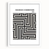 Bohemian Wall Art | Bauhaus Maze Geometric Boho Canvas | Eclectic Print
