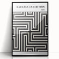 Bohemian Wall Art | Bauhaus Maze Geometric Boho Canvas | Eclectic Print