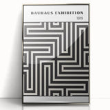 Bohemian Wall Art | Bauhaus Maze Geometric Boho Canvas | Eclectic Print