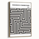 Bohemian Wall Art | Bauhaus Maze Geometric Boho Canvas | Eclectic Print