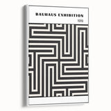 Bohemian Wall Art | Bauhaus Maze Geometric Boho Canvas | Eclectic Print