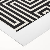 Bohemian Wall Art | Bauhaus Maze Geometric Boho Canvas | Eclectic Print