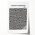 Bohemian Wall Art | Bauhaus Maze Geometric Boho Canvas | Eclectic Print