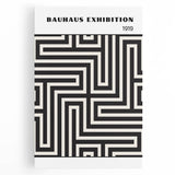 Bohemian Wall Art | Bauhaus Maze Geometric Boho Canvas | Eclectic Print