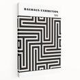 Bohemian Wall Art | Bauhaus Maze Geometric Boho Canvas | Eclectic Print