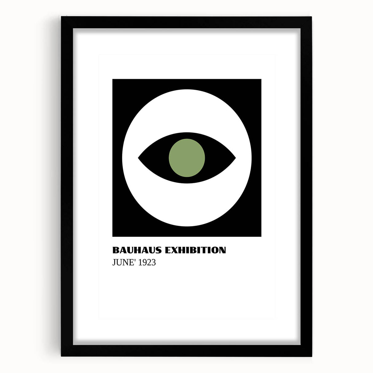 Bohemian Wall Art | Bauhaus June 1923 Eye Print | Boho Decor Canvas