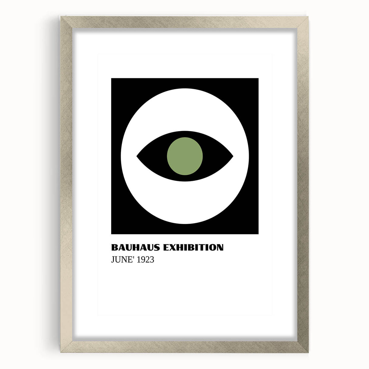 Bohemian Wall Art | Bauhaus June 1923 Eye Print | Boho Decor Canvas