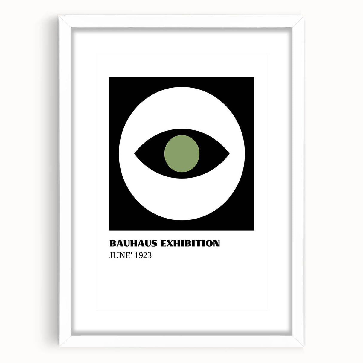 Bohemian Wall Art | Bauhaus June 1923 Eye Print | Boho Decor Canvas