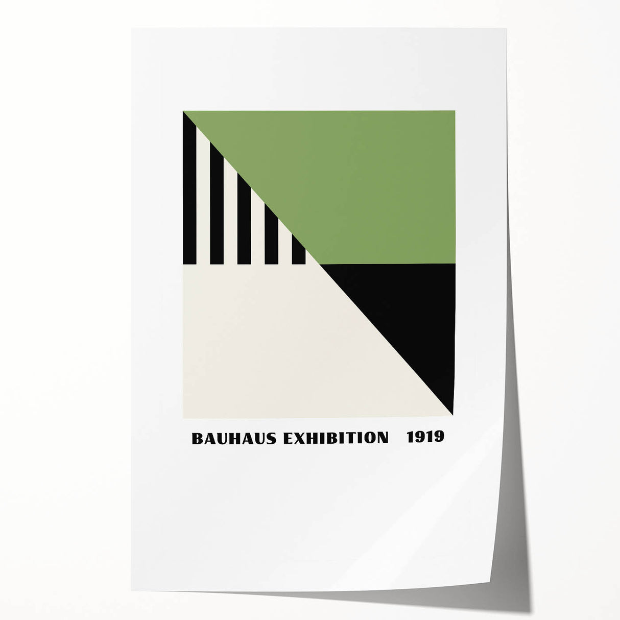 Bohemian Wall Art | Bauhaus Exhibition 1919 Triangle Print | Boho Decor