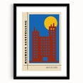 Bohemian Wall Art | Bauhaus Exhibition July 1923 Cityscape Print