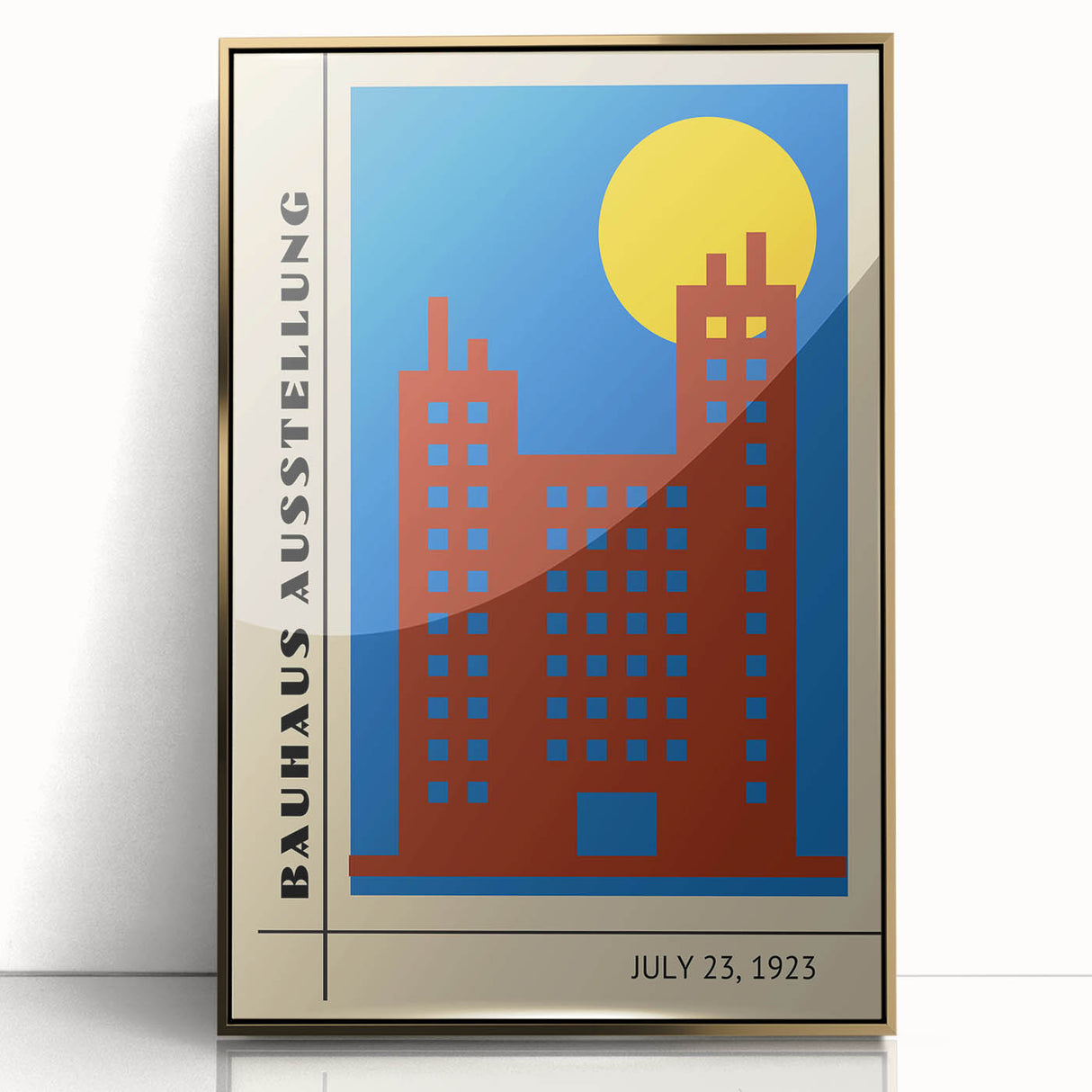Bohemian Wall Art | Bauhaus Exhibition July 1923 Cityscape Print