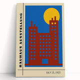 Bohemian Wall Art | Bauhaus Exhibition July 1923 Cityscape Print