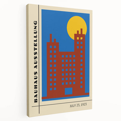 Bohemian Wall Art | Bauhaus Exhibition July 1923 Cityscape Print
