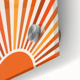 Bohemian Wall Art | Retro Sunburst Design | Boho Decor Canvas Print