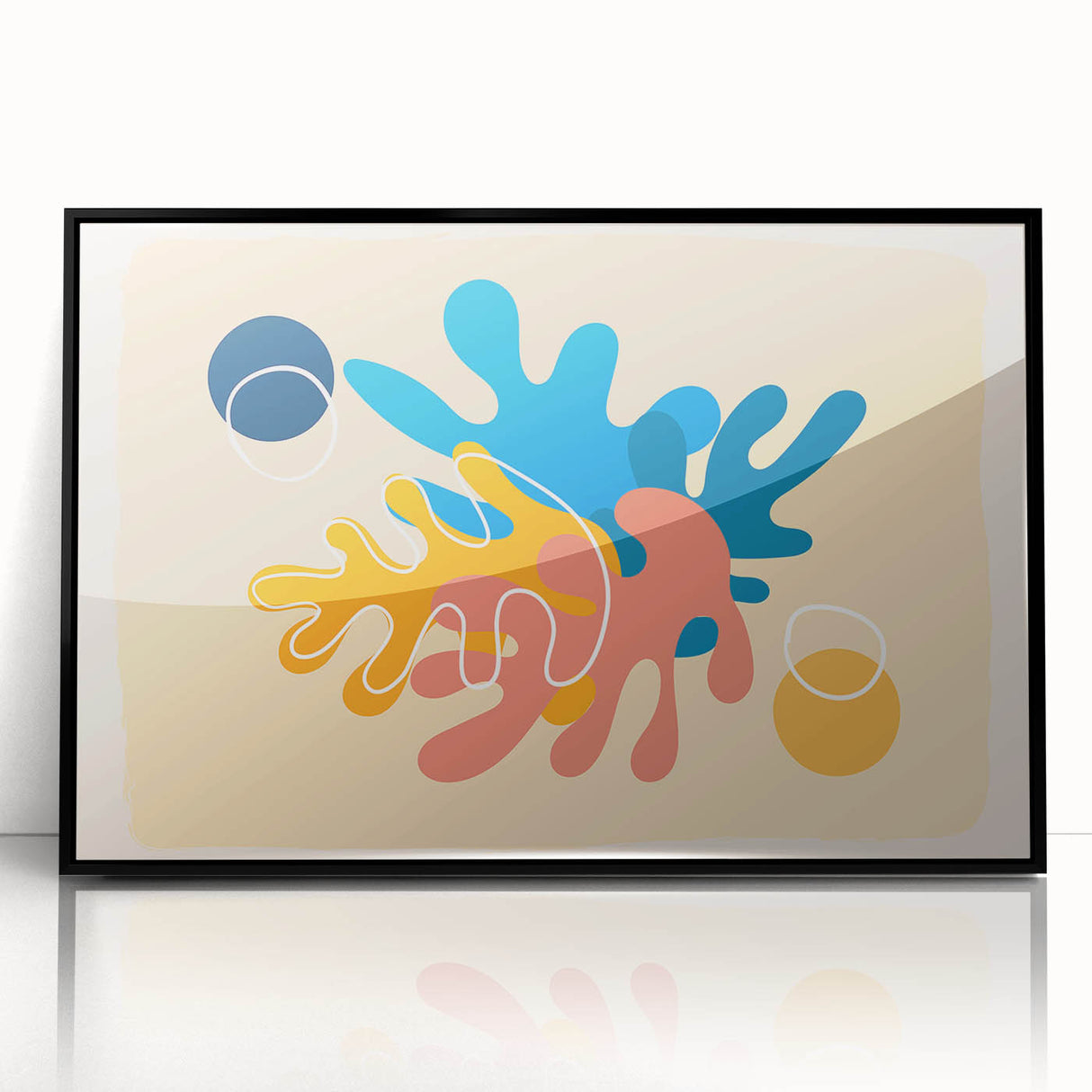 Bohemian Wall Art | Vibrant Abstract Boho Decor Canvas | Eclectic Art Print