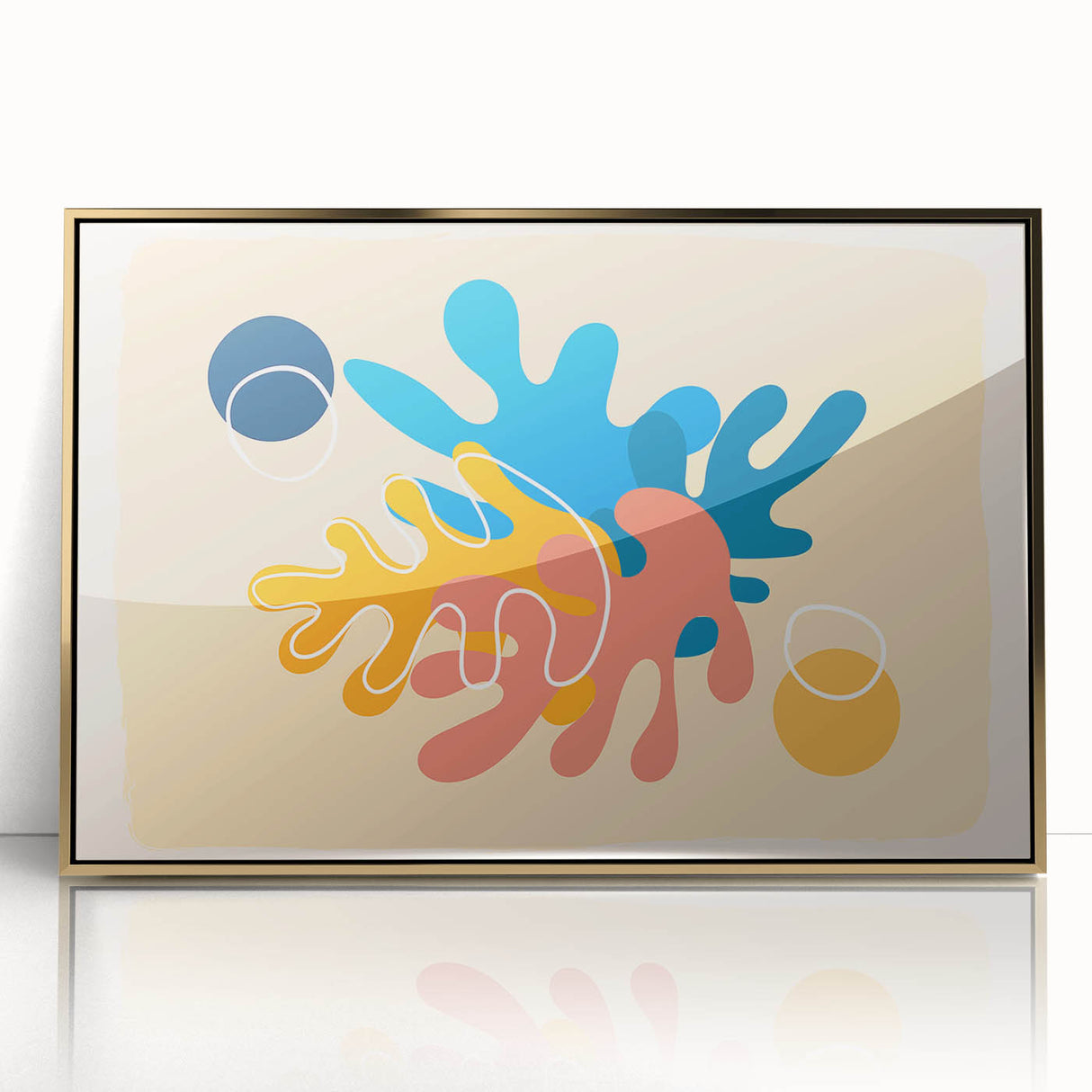 Bohemian Wall Art | Vibrant Abstract Boho Decor Canvas | Eclectic Art Print