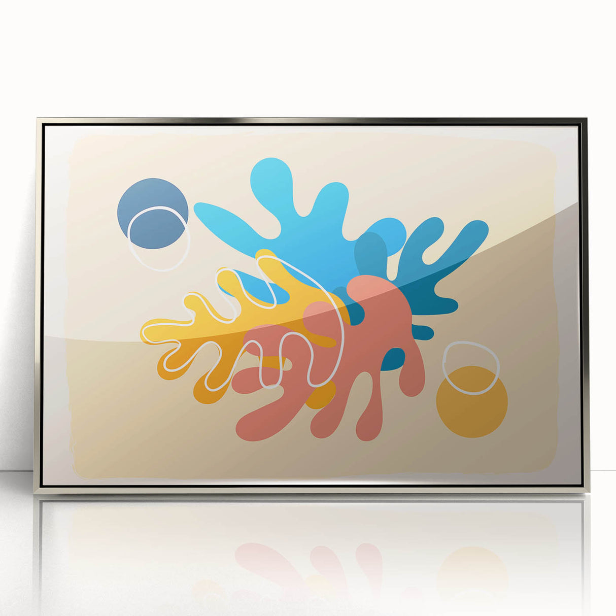 Bohemian Wall Art | Vibrant Abstract Boho Decor Canvas | Eclectic Art Print