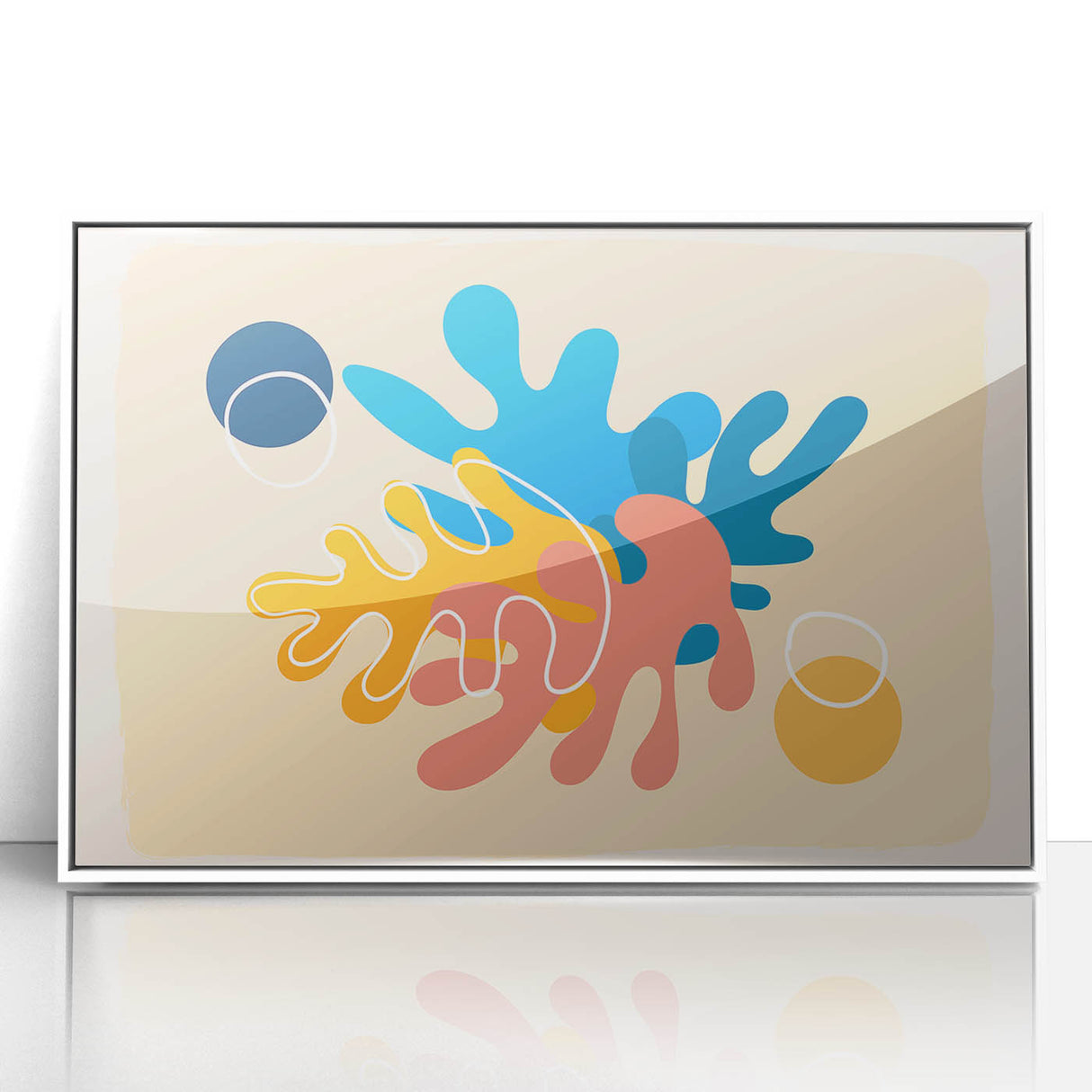Bohemian Wall Art | Vibrant Abstract Boho Decor Canvas | Eclectic Art Print