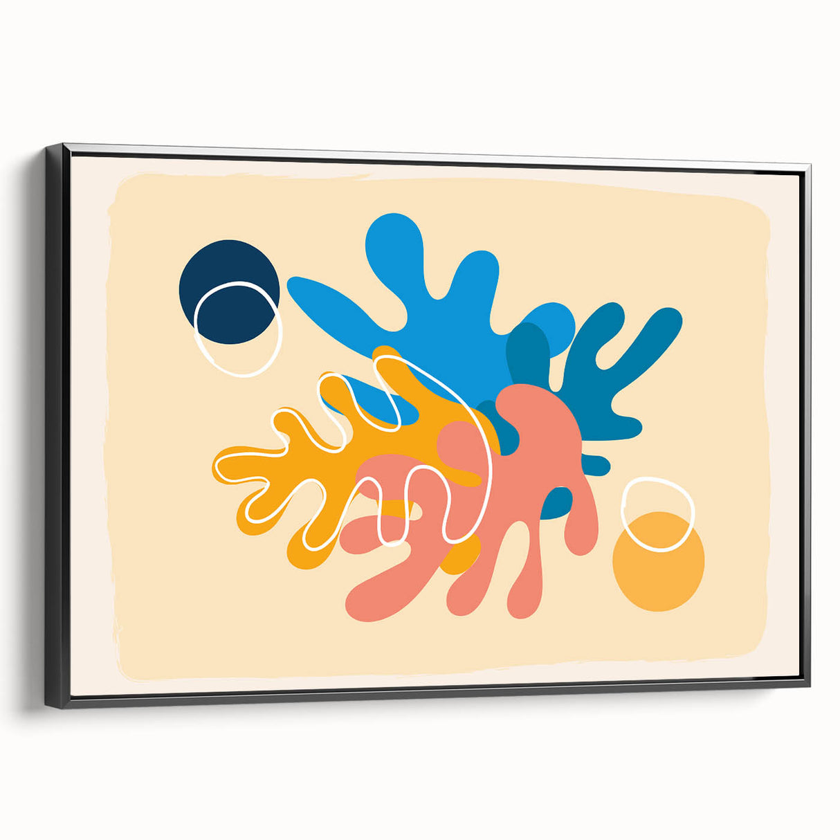 Bohemian Wall Art | Vibrant Abstract Boho Decor Canvas | Eclectic Art Print