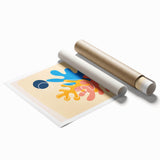 Bohemian Wall Art | Vibrant Abstract Boho Decor Canvas | Eclectic Art Print