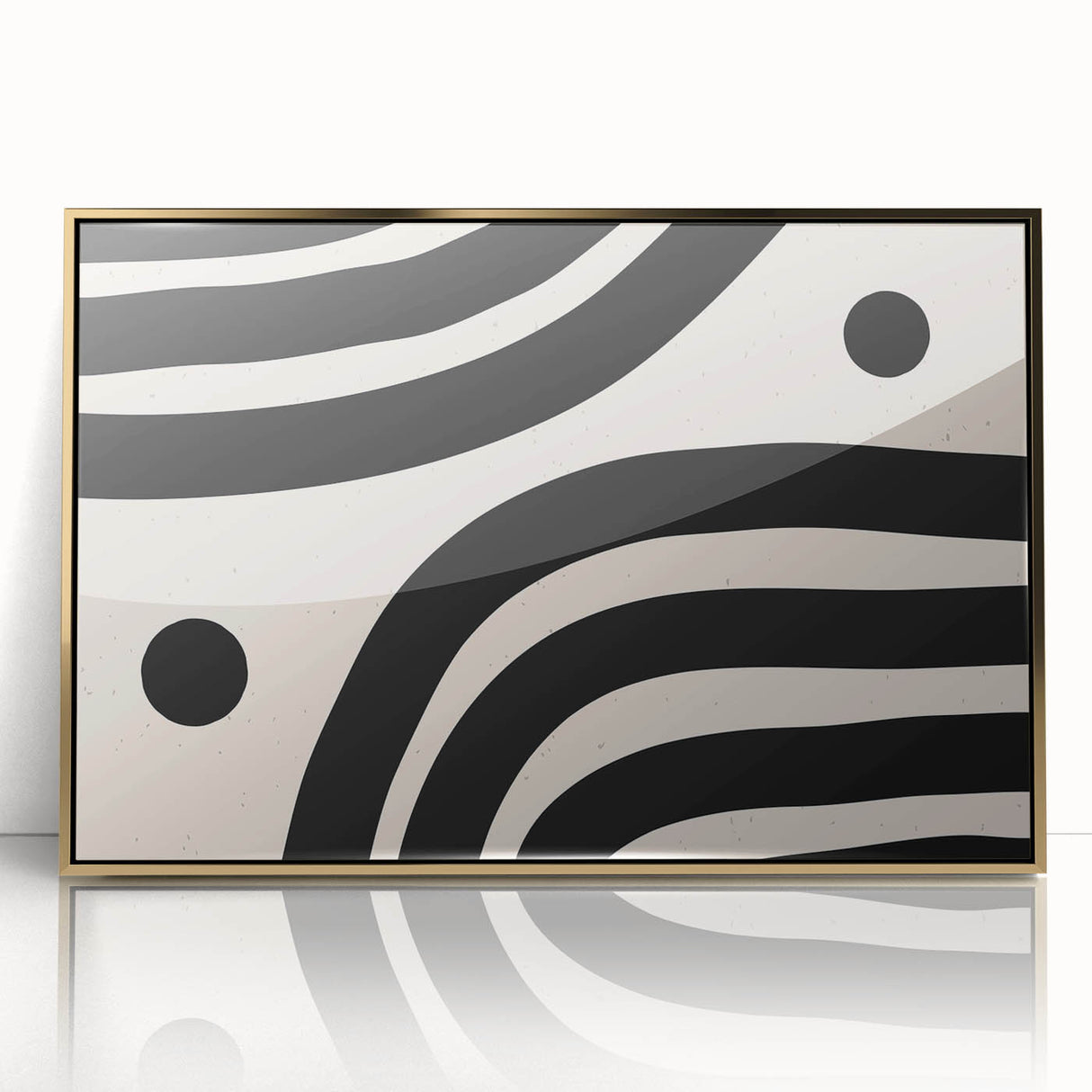 Bohemian Wall Art | Minimalist Black and White Boho Canvas | Eclectic Art Print
