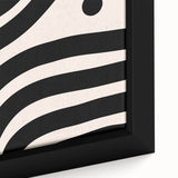 Bohemian Wall Art | Minimalist Black and White Boho Canvas | Eclectic Art Print