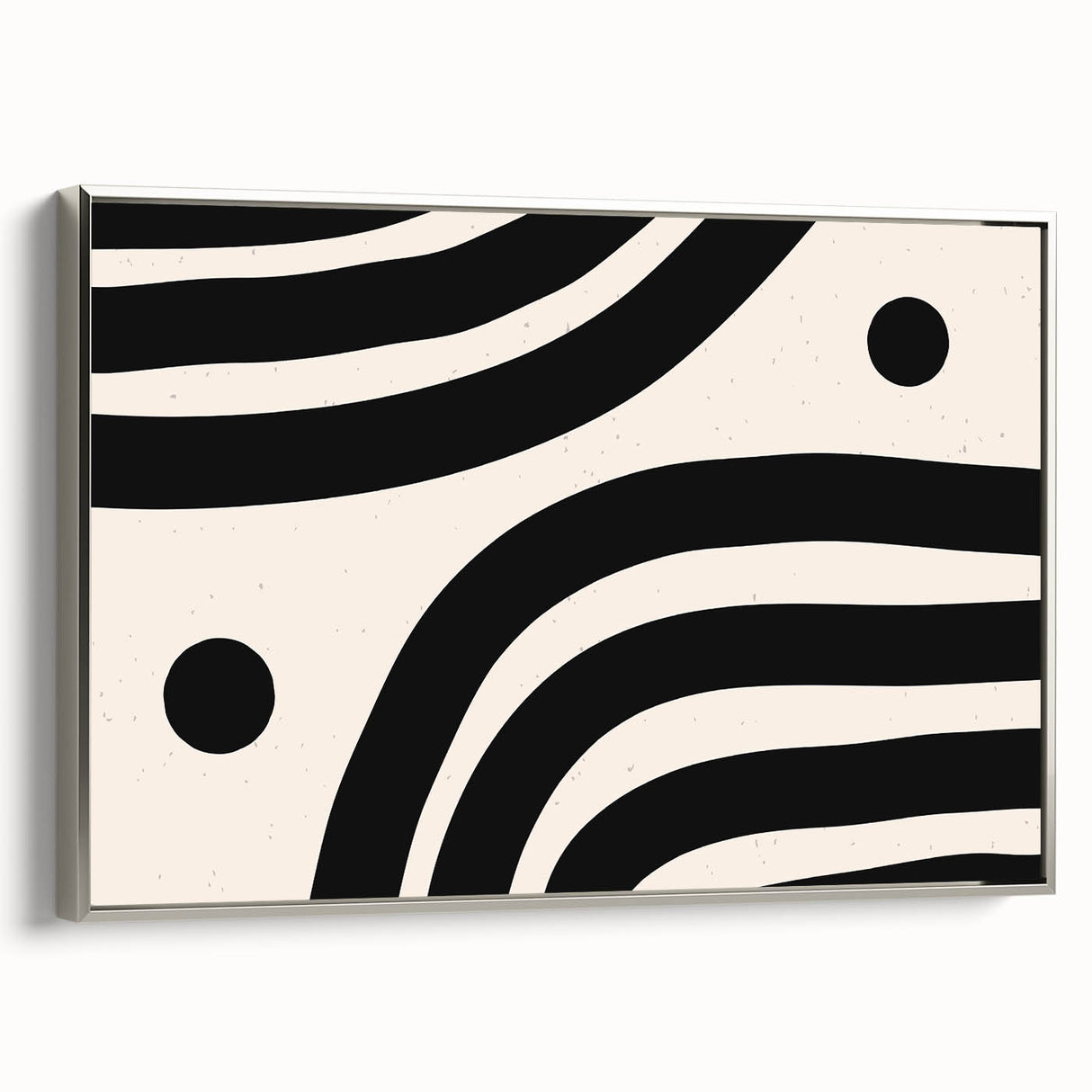 Bohemian Wall Art | Minimalist Black and White Boho Canvas | Eclectic Art Print