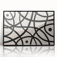 Bohemian Wall Art | Abstract Black Line Boho Canvas | Eclectic Art Print
