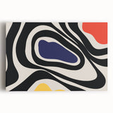 Bohemian Wall Art | Colorful Abstract Boho Decor Canvas | Eclectic Art Print