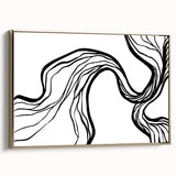 Bohemian Wall Art - Eclectic Boho Decor Canvas in Artistic Flowing Style