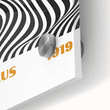 Bohemian Wall Art | Bauhaus 1919 Black and White Optical Boho Print